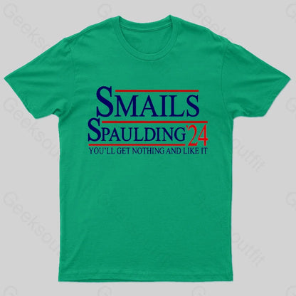 Smails Spaulding 24 Geek T-Shirt Green / S