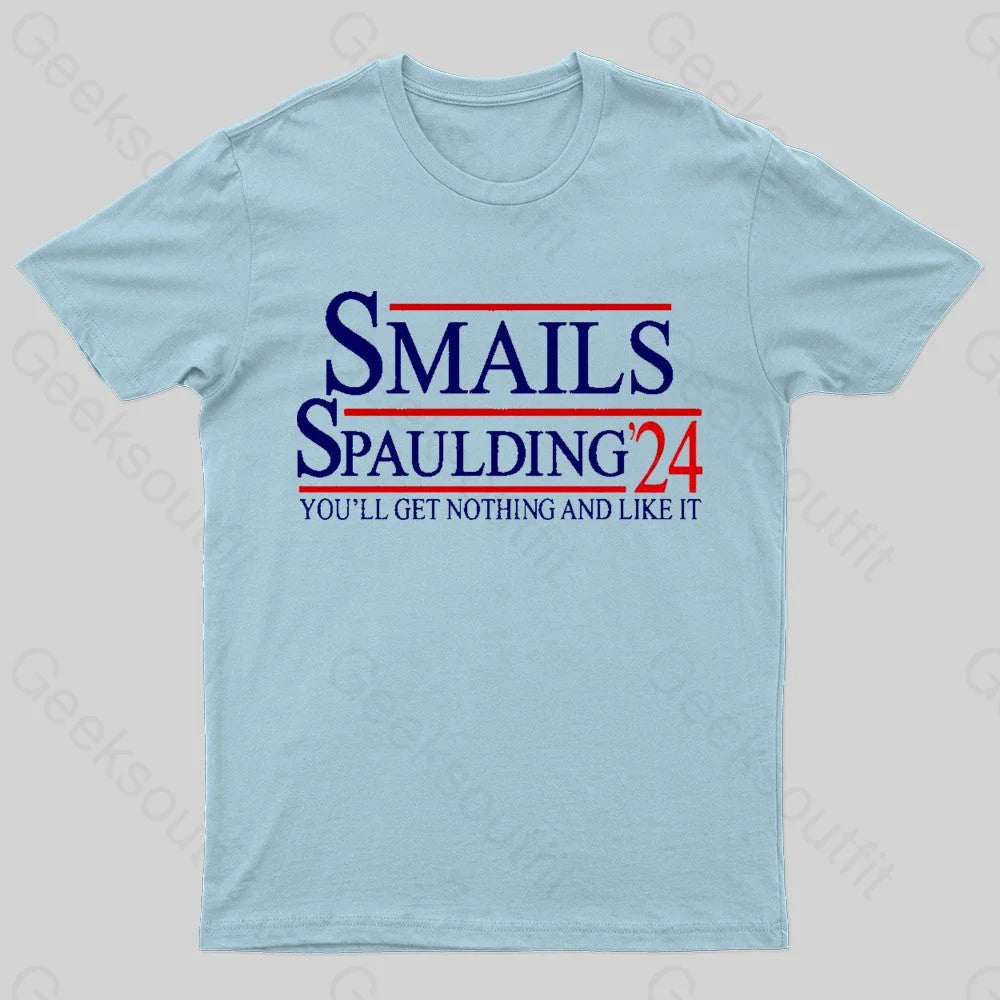 Smails Spaulding 24 Geek T-Shirt Light Blue / S