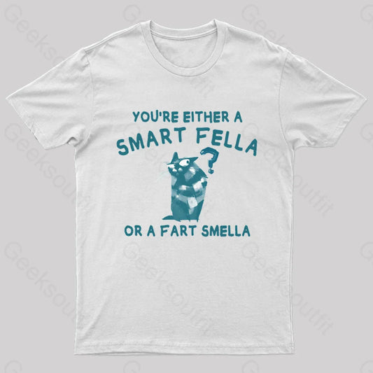 Smart Fella Nerd T-Shirt White / S