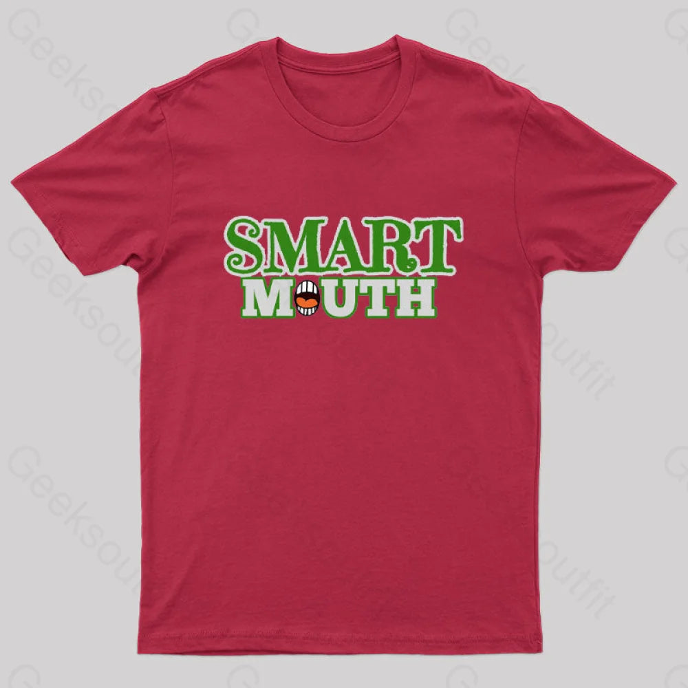 Smart Mouth Geek T-Shirt Red / S