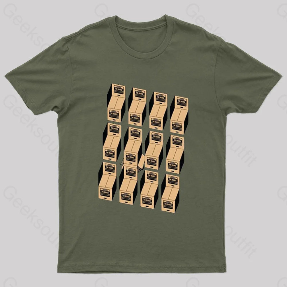 Sneaky Illusion T-Shirt Army Green / S