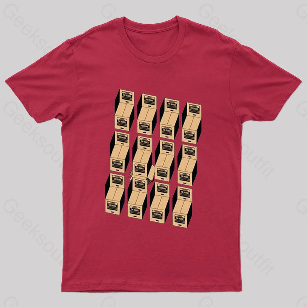 Sneaky Illusion T-Shirt Red / S