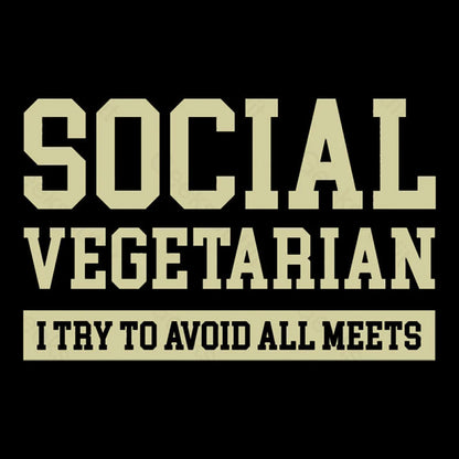 Social Vegetarian Nerd T-Shirt