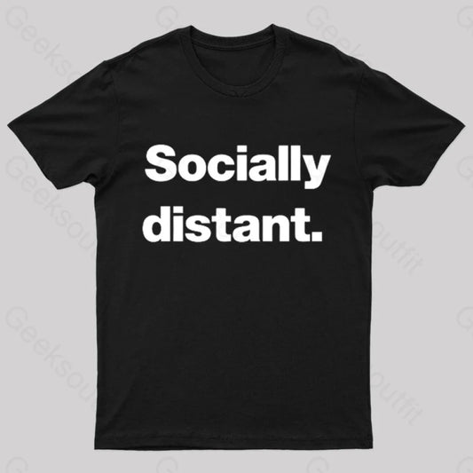 Socially Distant Nerd T-Shirt Black / S