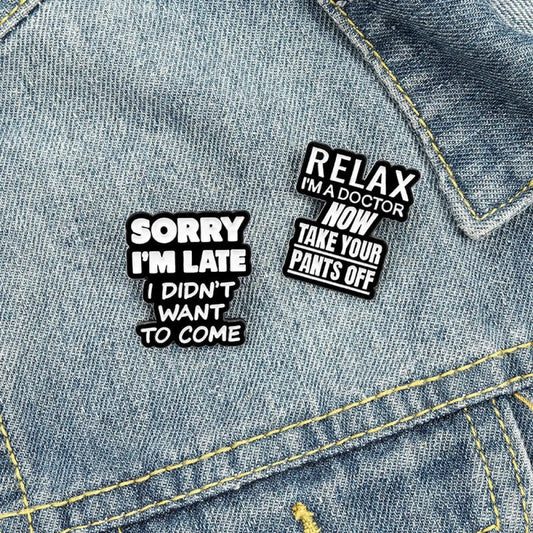 Sorry I'm late Enamel Pins - Geeksoutfit