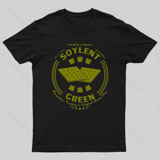 Soylent Biscuit Geek T-Shirt Black / S