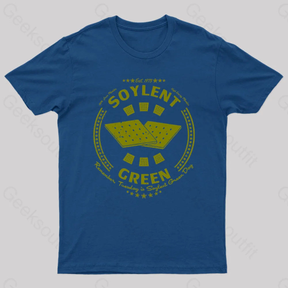 Soylent Biscuit Geek T-Shirt Navy / S