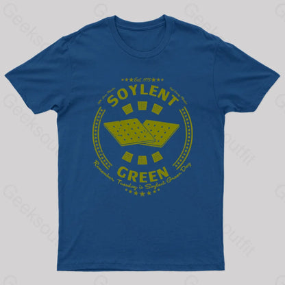 Soylent Biscuit Geek T-Shirt Navy / S