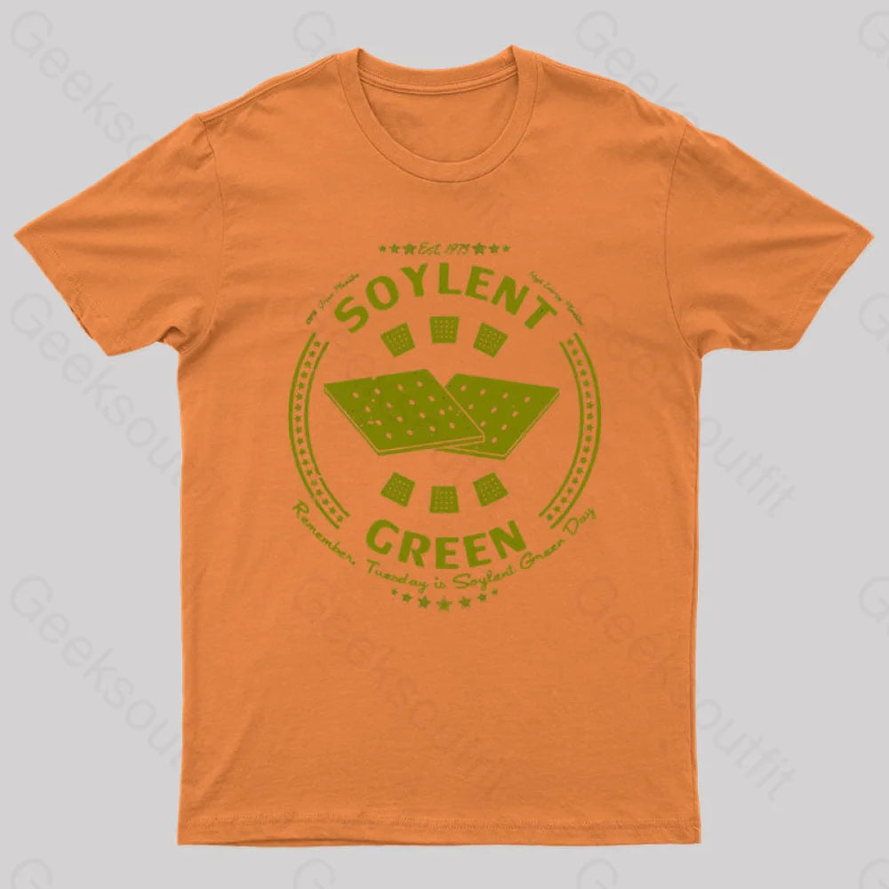 Soylent Biscuit Geek T-Shirt Orange / S