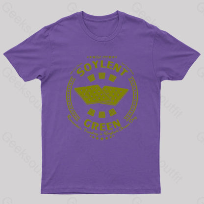 Soylent Biscuit Geek T-Shirt Purple / S