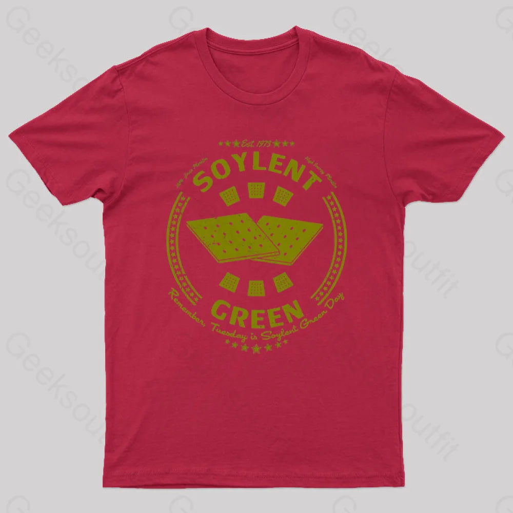 Soylent Biscuit Geek T-Shirt Red / S