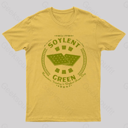 Soylent Biscuit Geek T-Shirt Yellow / S