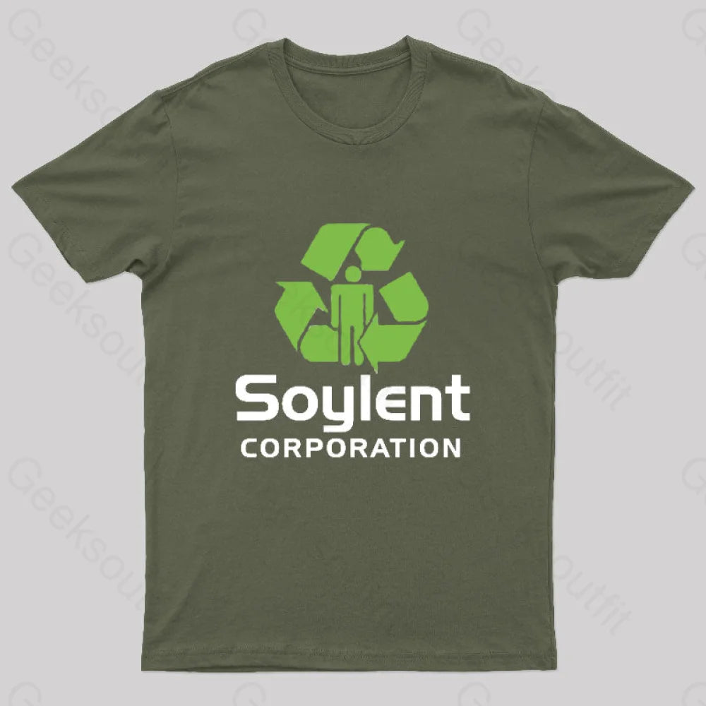 Soylent Corporation Geeks T-Shirt Army Green / S