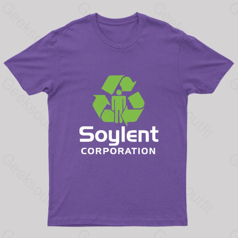 Soylent Corporation Geeks T-Shirt Purple / S