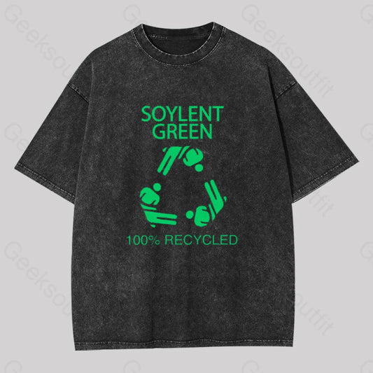 Soylent Green 100% Recycled Geek Washed T-Shirt Black / S