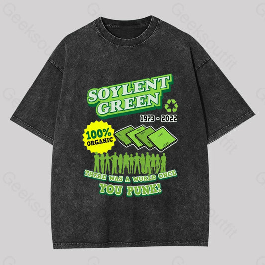 Soylent Green 1973 100% Organic Washed T-Shirt Black / S