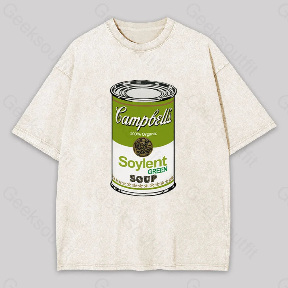 Soylent Green Campbelis Geek Washed T-Shirt Apricot / S Yc