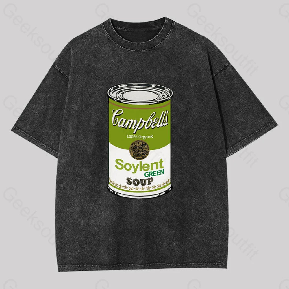 Soylent Green Campbelis Geek Washed T-Shirt Black / S Yc