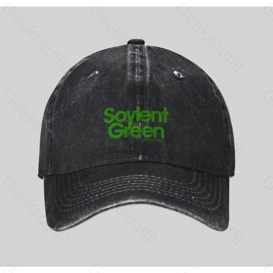 Soylent Green Is People Washed Vintage Baseball Cap Black