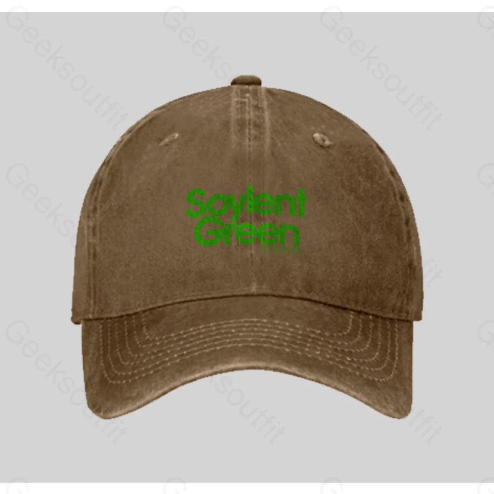 Soylent Green Is People Washed Vintage Baseball Cap Natural