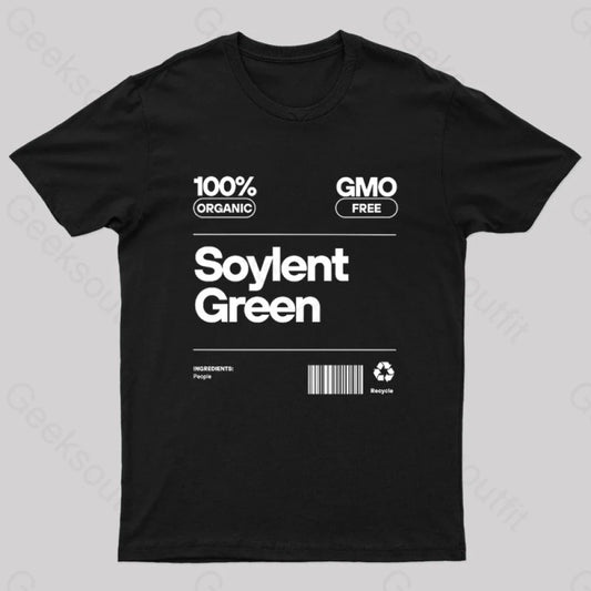 Soylent Green Tag Nerd T-Shirt Black / S