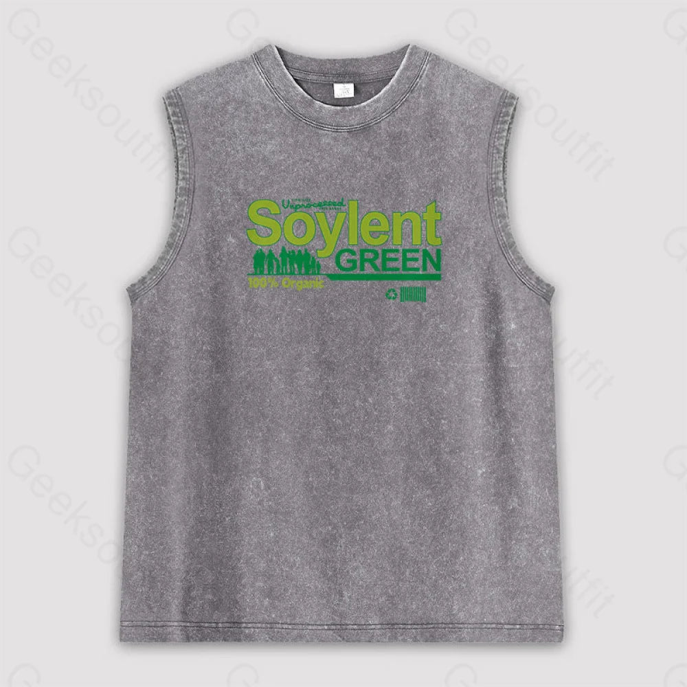 Soylent Green Unisex Washed Tank Grey / S