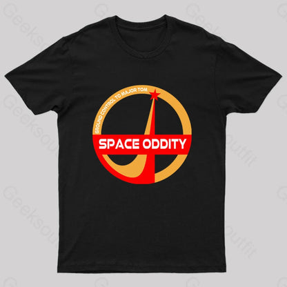 Space Oddity David Bowie Geeks T-Shirt Black / S Yc