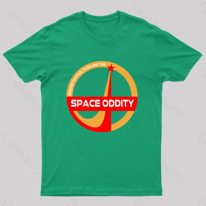 Space Oddity David Bowie Geeks T-Shirt Green / S Yc