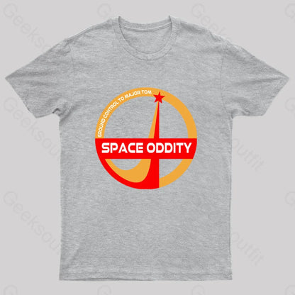 Space Oddity David Bowie Geeks T-Shirt Grey / S Yc