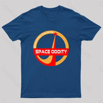 Space Oddity David Bowie Geeks T-Shirt Navy / S Yc