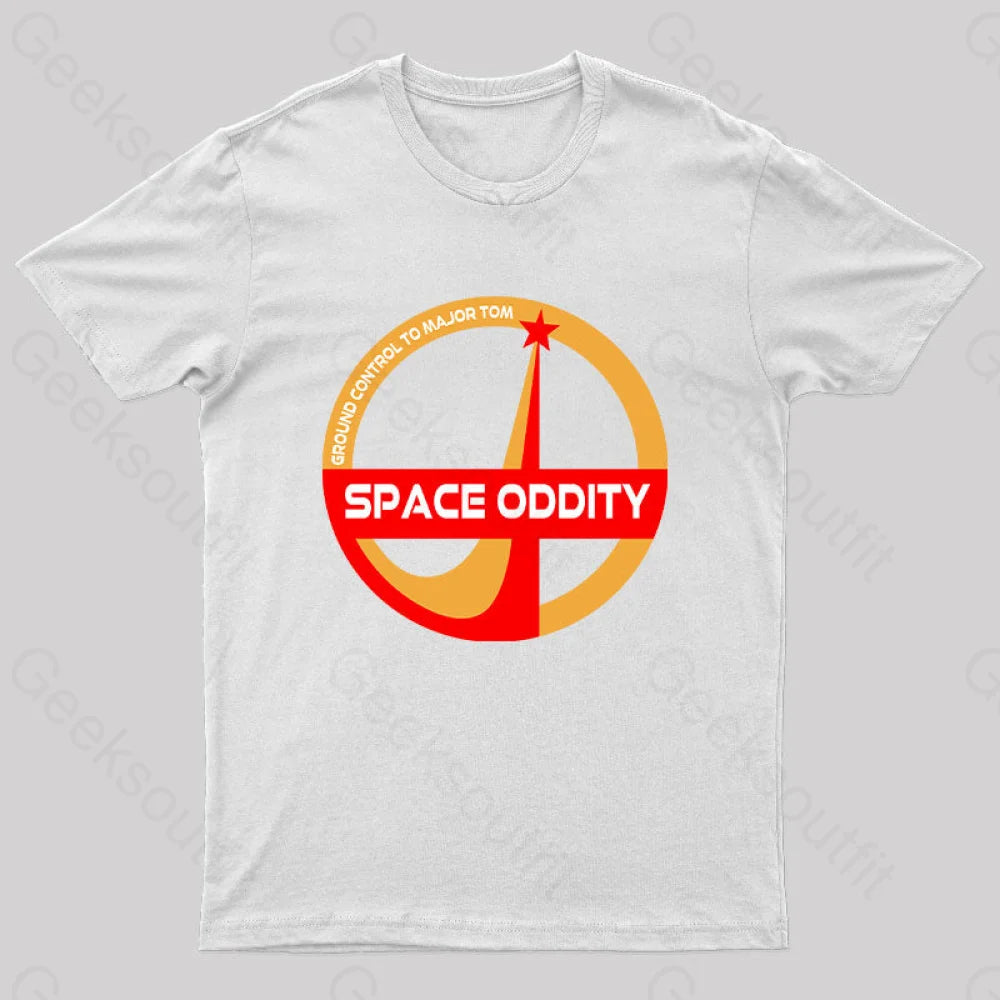 Space Oddity David Bowie Geeks T-Shirt White / S Yc