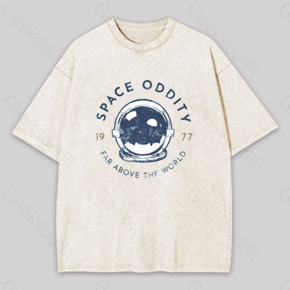 Space Oddity Rock Washed T-Shirt Apricot / S