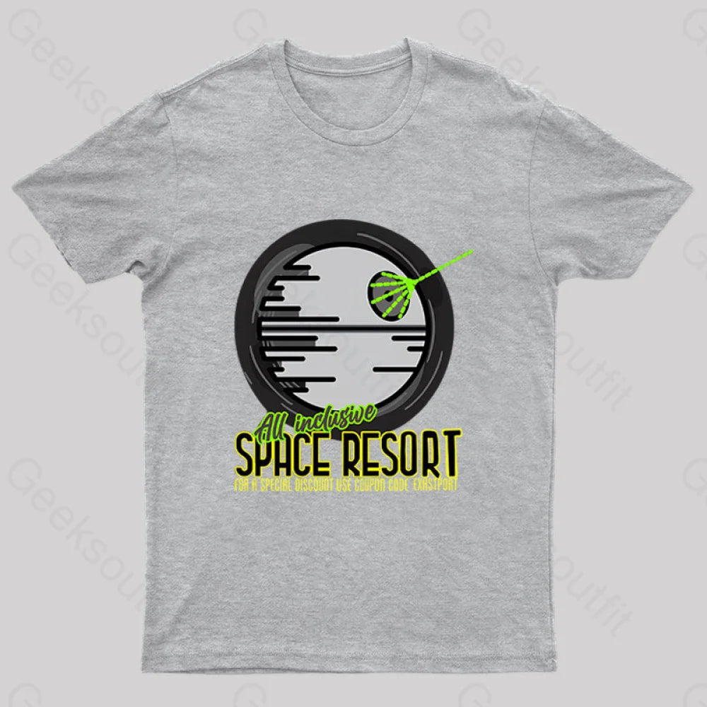 Space Resort Nerd T-Shirt Grey / S