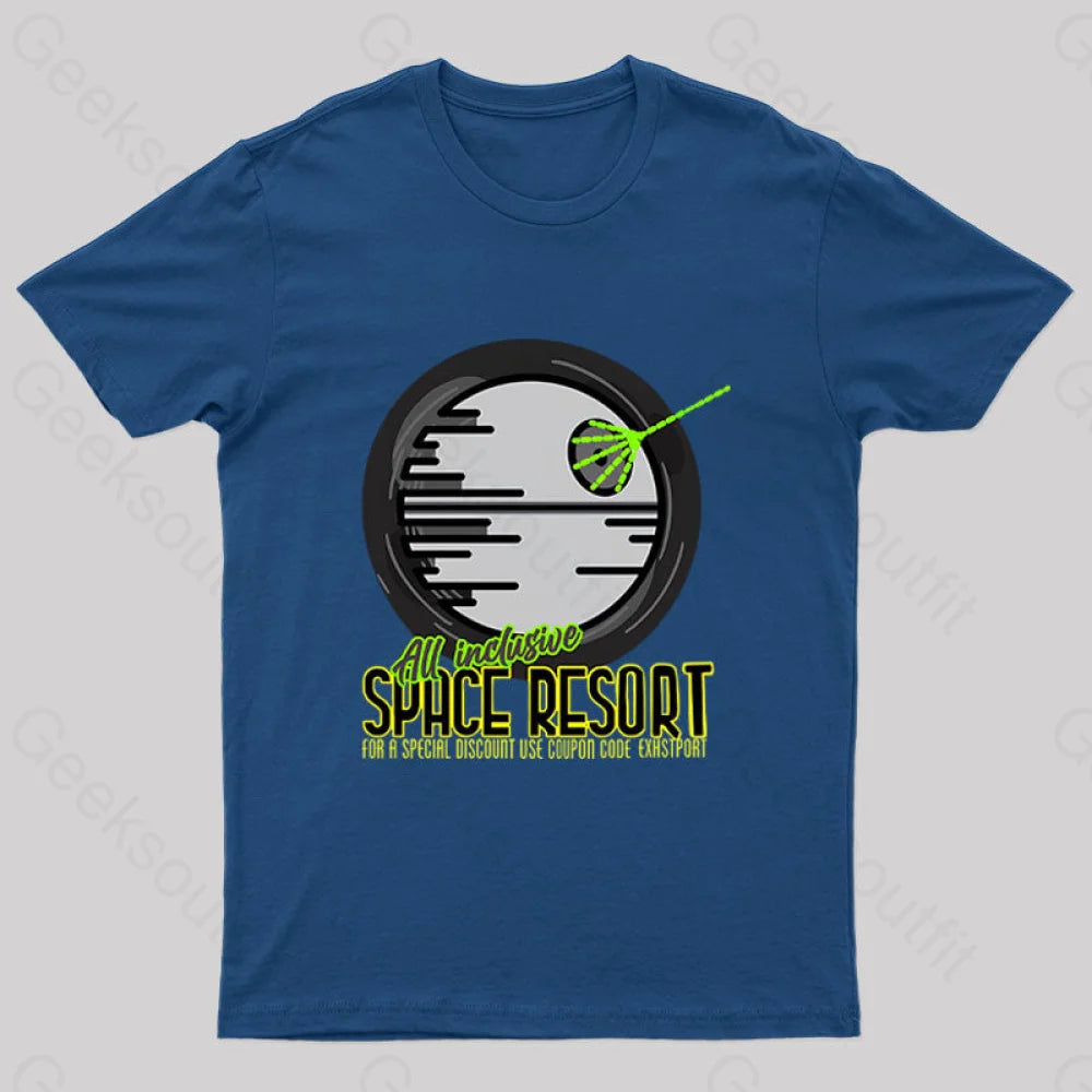 Space Resort Nerd T-Shirt Navy / S