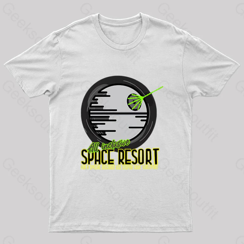 Space Resort Nerd T-Shirt White / S