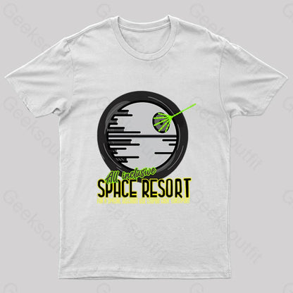 Space Resort Nerd T-Shirt White / S