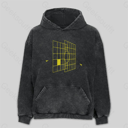 Space Ship Targeting Computer Washed Hoodie M