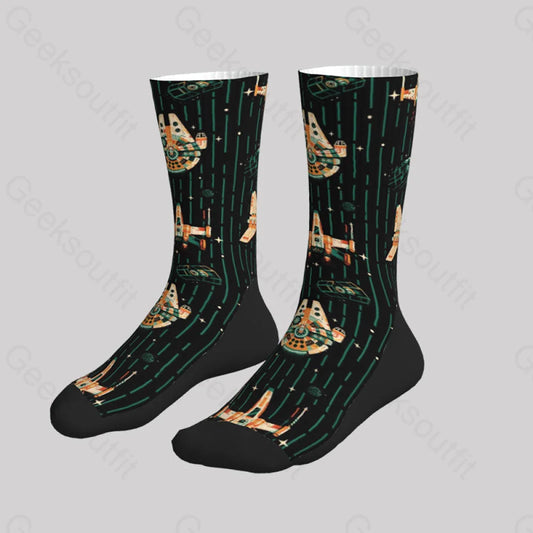 Space Stripes Men’s Socks Sks021