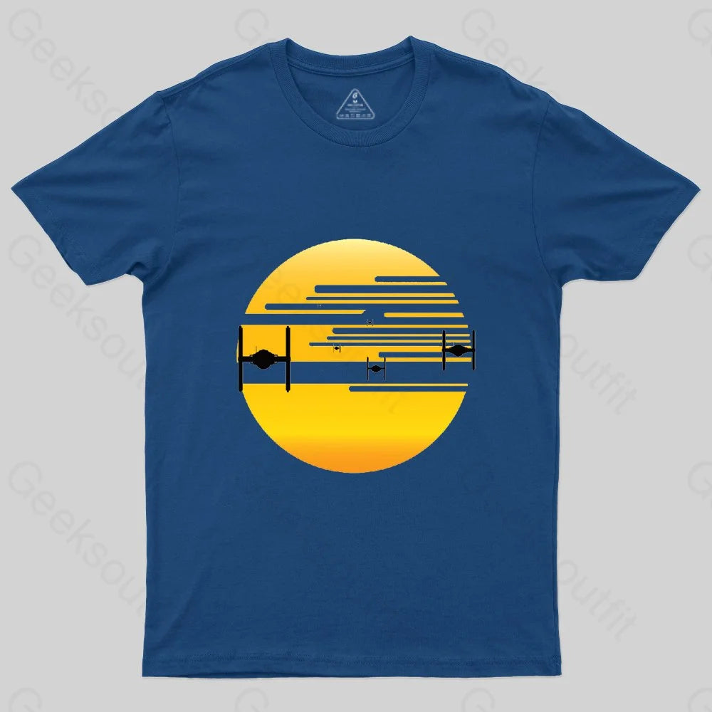 Space Sunset T-Shirt - Geeksoutfit