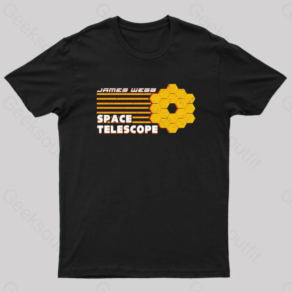 Space Telescope Geek T-Shirt Black / S Yc