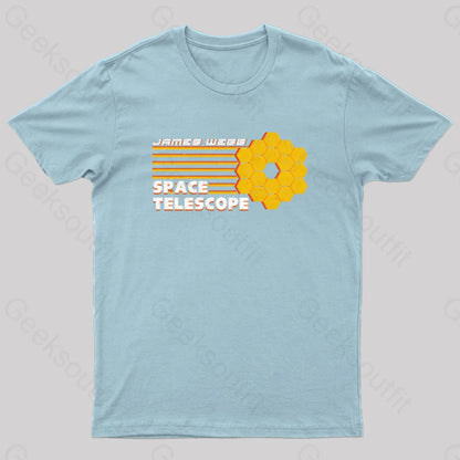 Space Telescope Geek T-Shirt Light Blue / S Yc