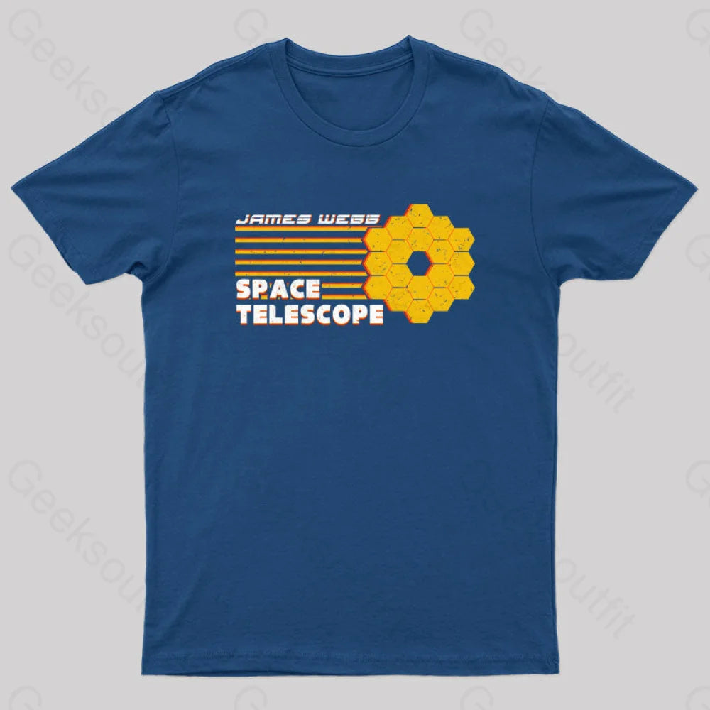 Space Telescope Geek T-Shirt Navy / S Yc