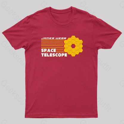 Space Telescope Geek T-Shirt Red / S Yc