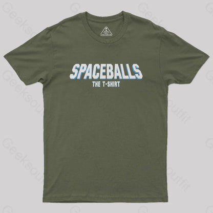 Spaceballs The T-Shirt Geek Army Green / S