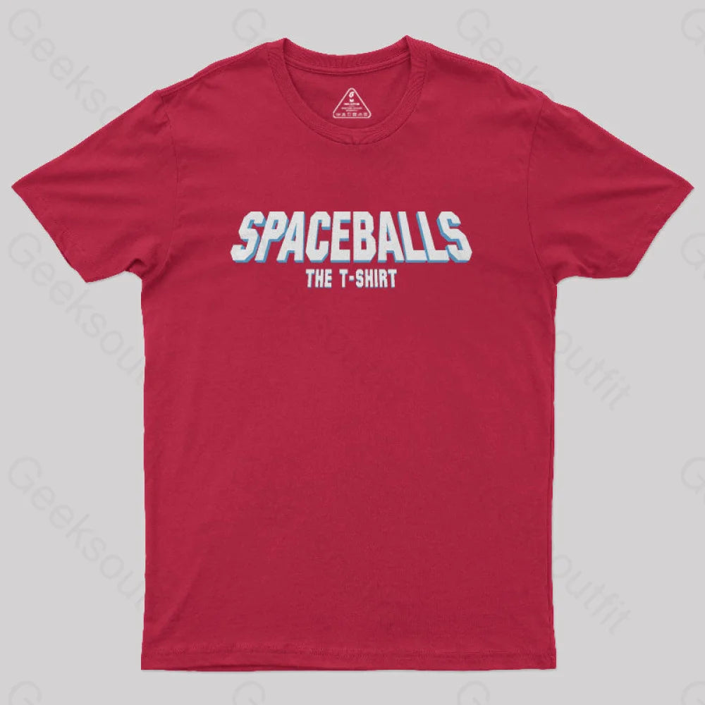 Spaceballs The T-Shirt Geek Red / S