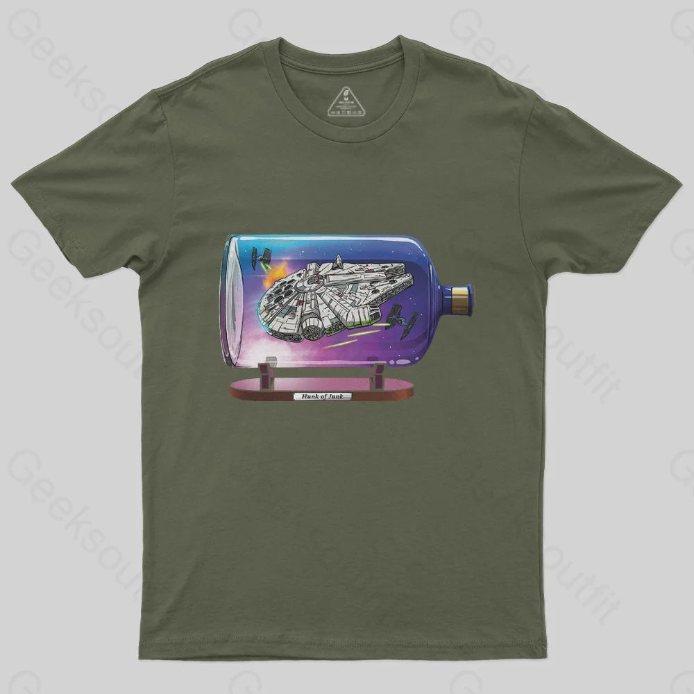 Spaceship In A Bottle T-Shirt - Geeksoutfit