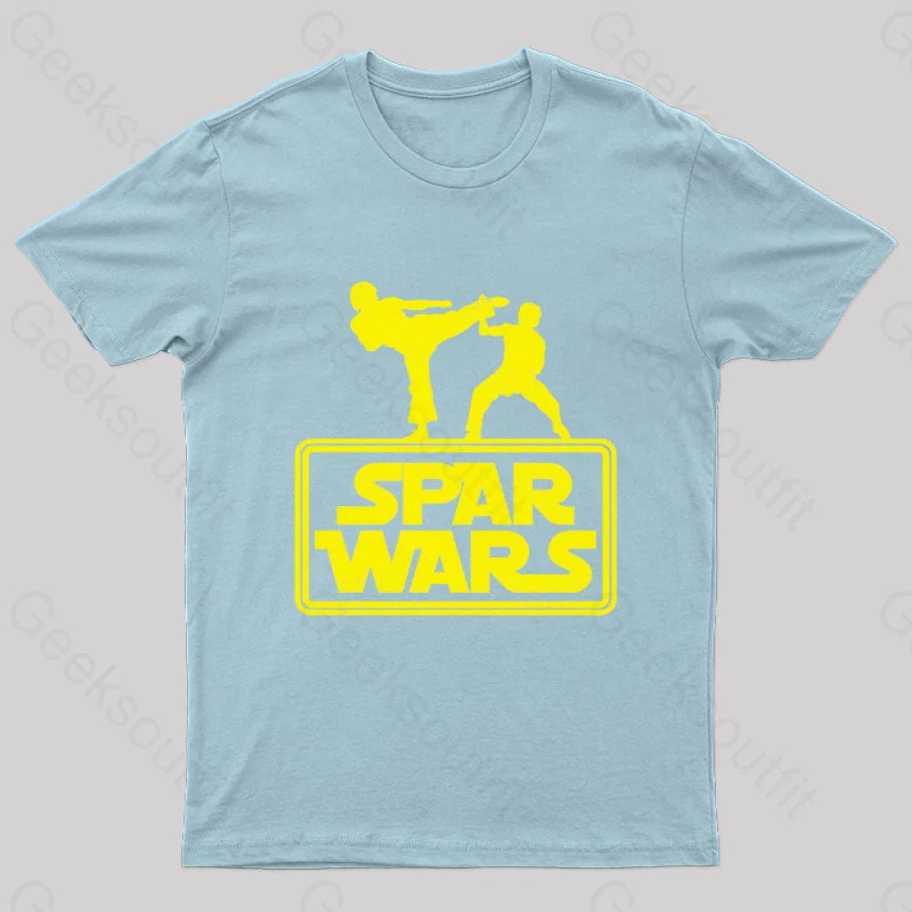 Spar Wars Geek T-Shirt Light Blue / S