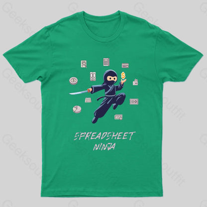 Spreadsheet Ninja T-Shirt Green / S