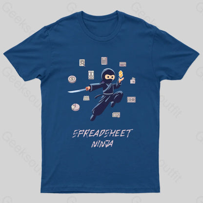 Spreadsheet Ninja T-Shirt Navy / S