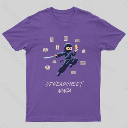 Spreadsheet Ninja T-Shirt Purple / S